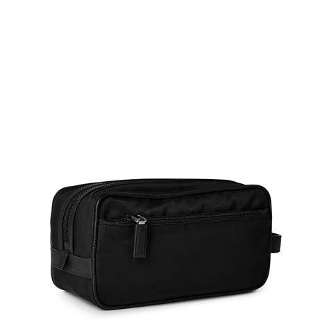 prada cosmetic case nylon black|Prada fabric cosmetic pouch.